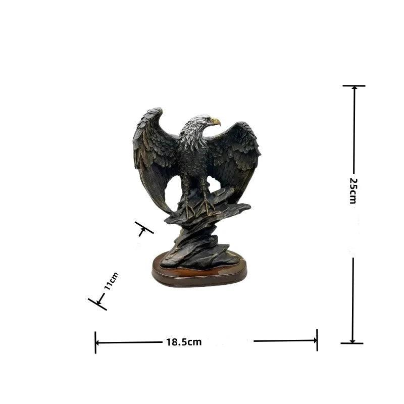 Estátua de Águia em Resina - Decoração Para Csa e Escritório, Símbolo de Poder e Liberdade - Minha loja
