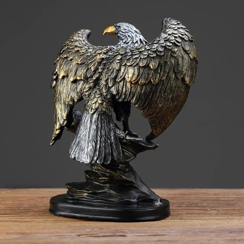 Estátua de Águia em Resina - Decoração Para Csa e Escritório, Símbolo de Poder e Liberdade - Minha loja