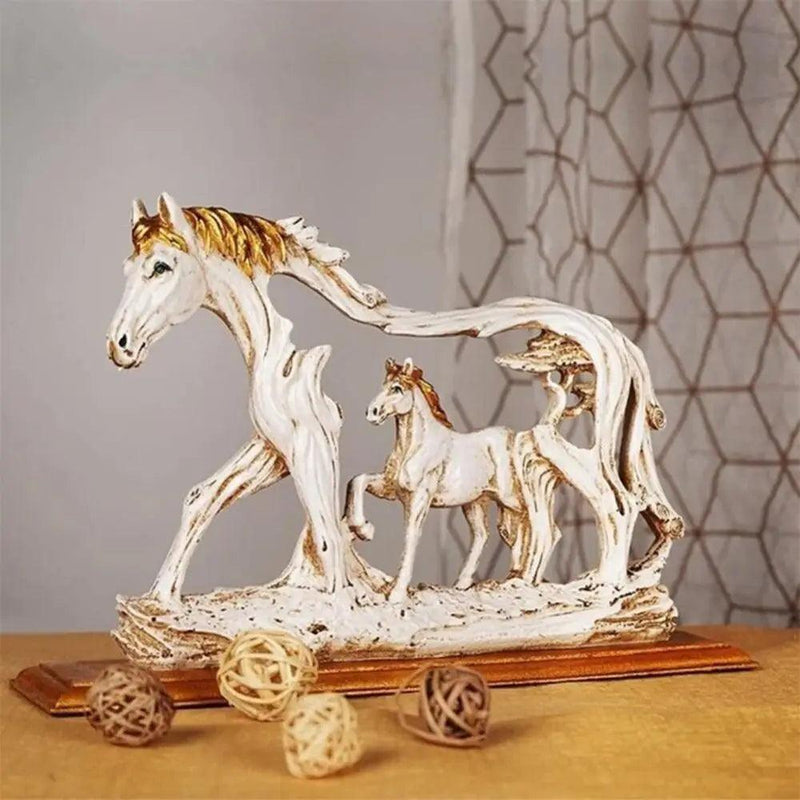 Cavalo Indiano em Resina - Decoração Sofisticada para Casa e Escritório - Minha loja